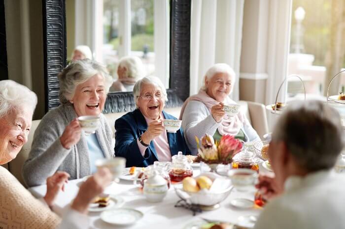 Friends at high tea